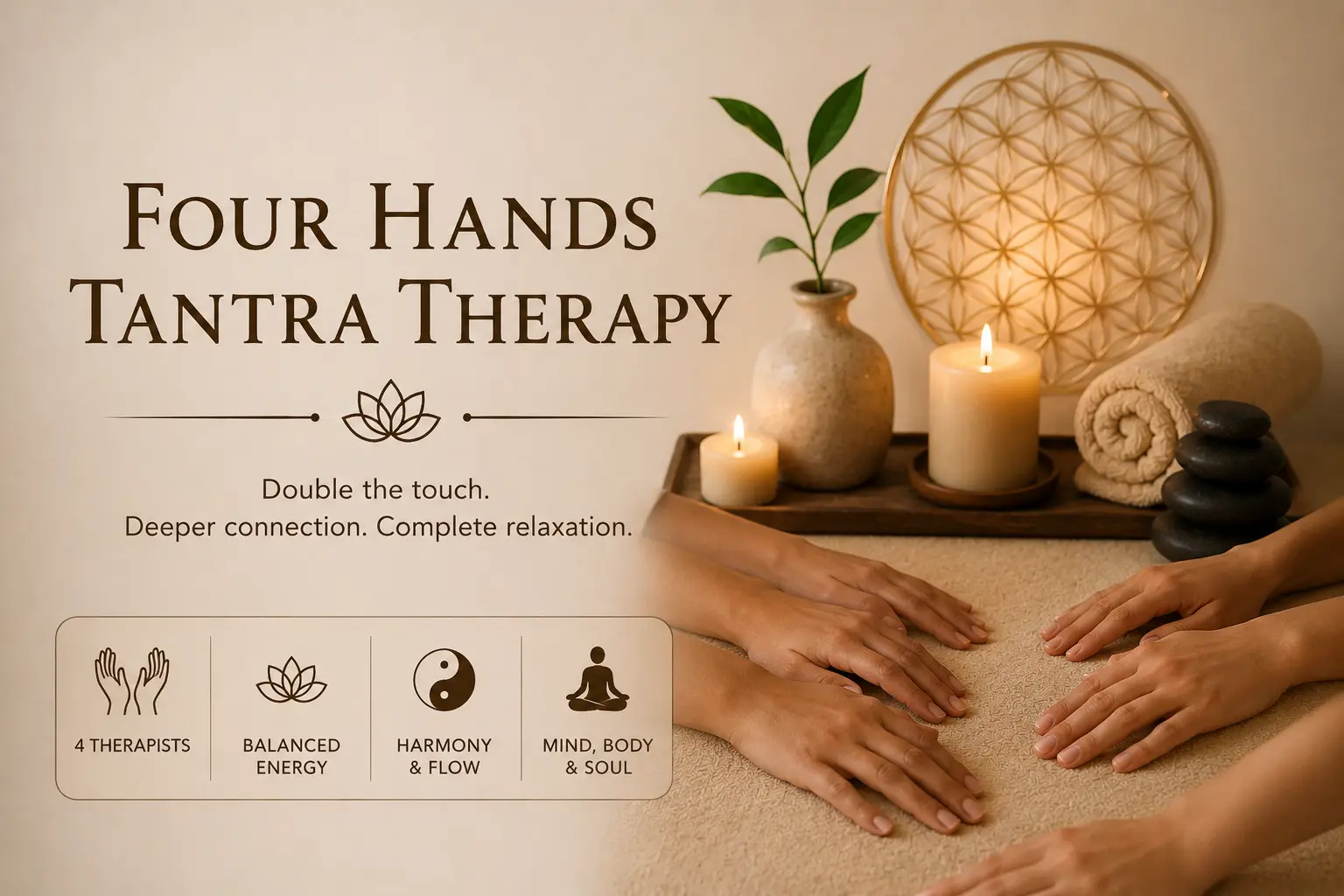Premium Four Hands Tantra - Tantra Therapy Hub